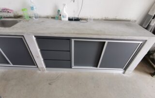 Hong Seng Gloves Sungai Petani Kedah - Commercial Renovation - Worker Pantry Cabinet Door Laminate Finishing